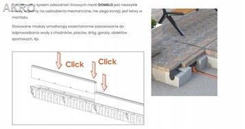 ODWODNIENIE SZCZELINOWE 10cm PP 1mb Czarne